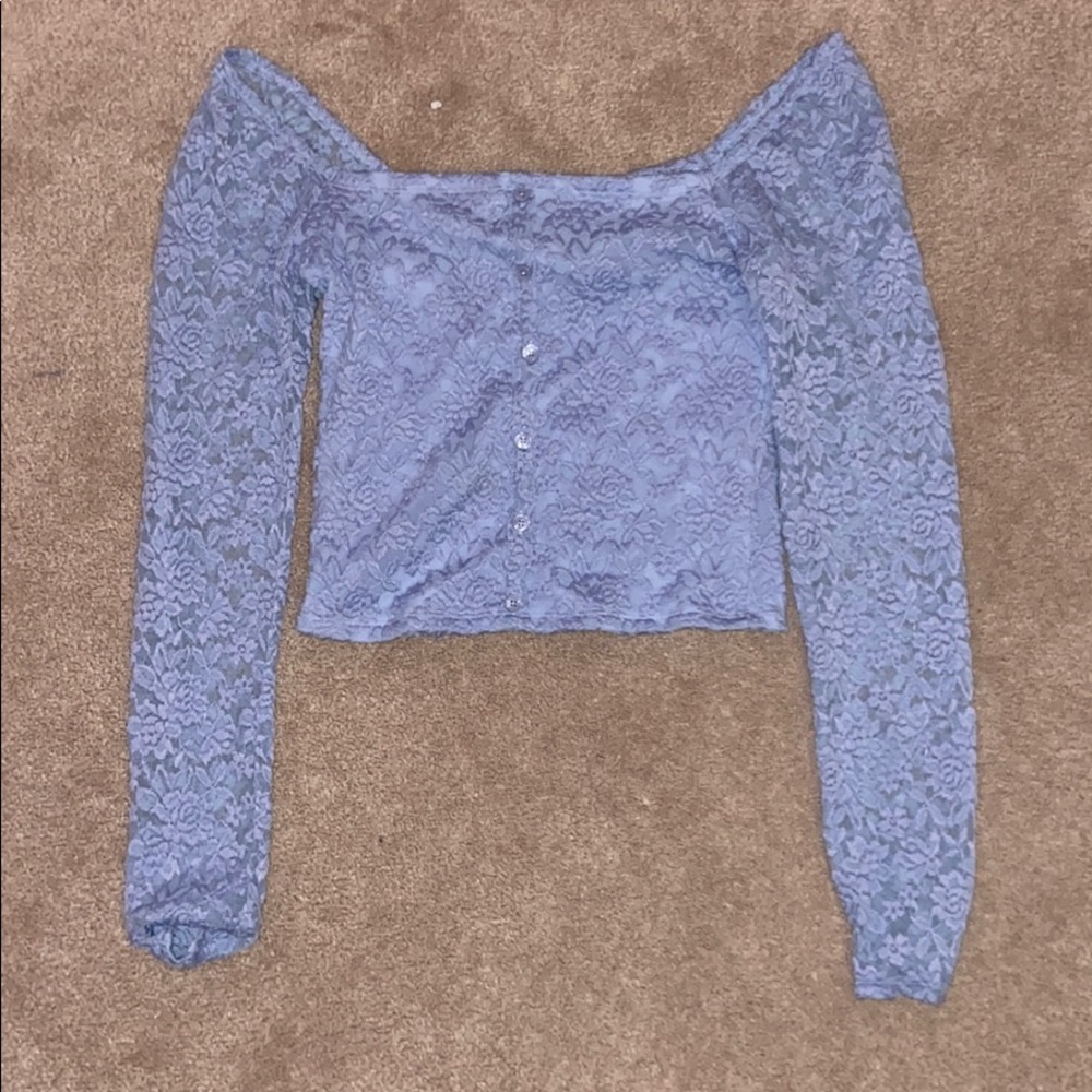 long sleeve crop top